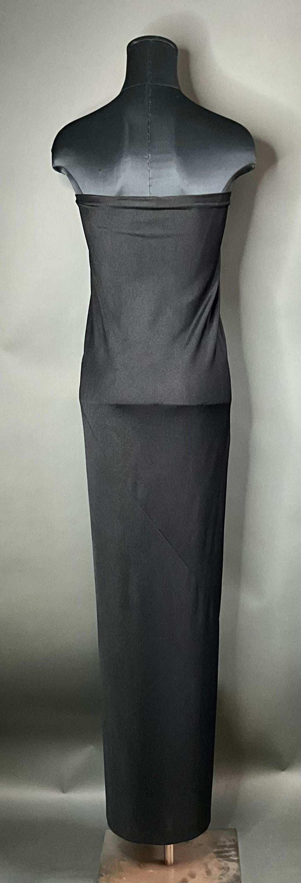 Vestido Columna Halston Vintage 1
