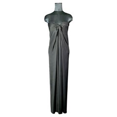 Vintage Halston Tie Front Column Dress