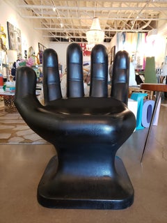 Vintage Black "Hands Up" Chair