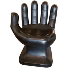 Vintage Black "Hands Up" Chair