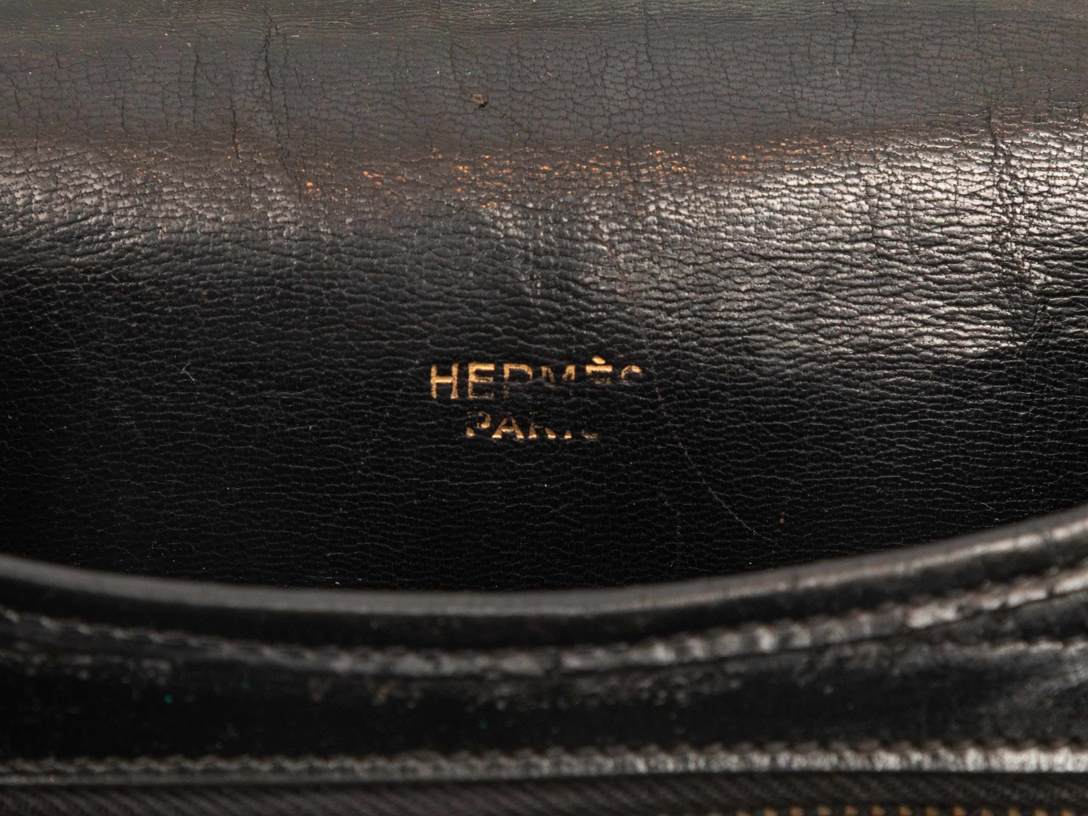 Vintage Black Hermes Balle de Golf Bag im Zustand „Relativ gut“ im Angebot in New York, NY
