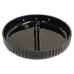 Vintage Black Indiana Glass Black Tiara Diamond Point Bowl Dish Ashtray