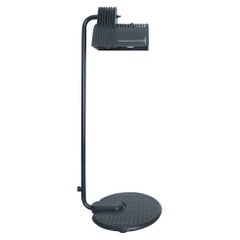 Lampada da tavolo industriale nera vintage Belux di Guillermo Capdevila Abate