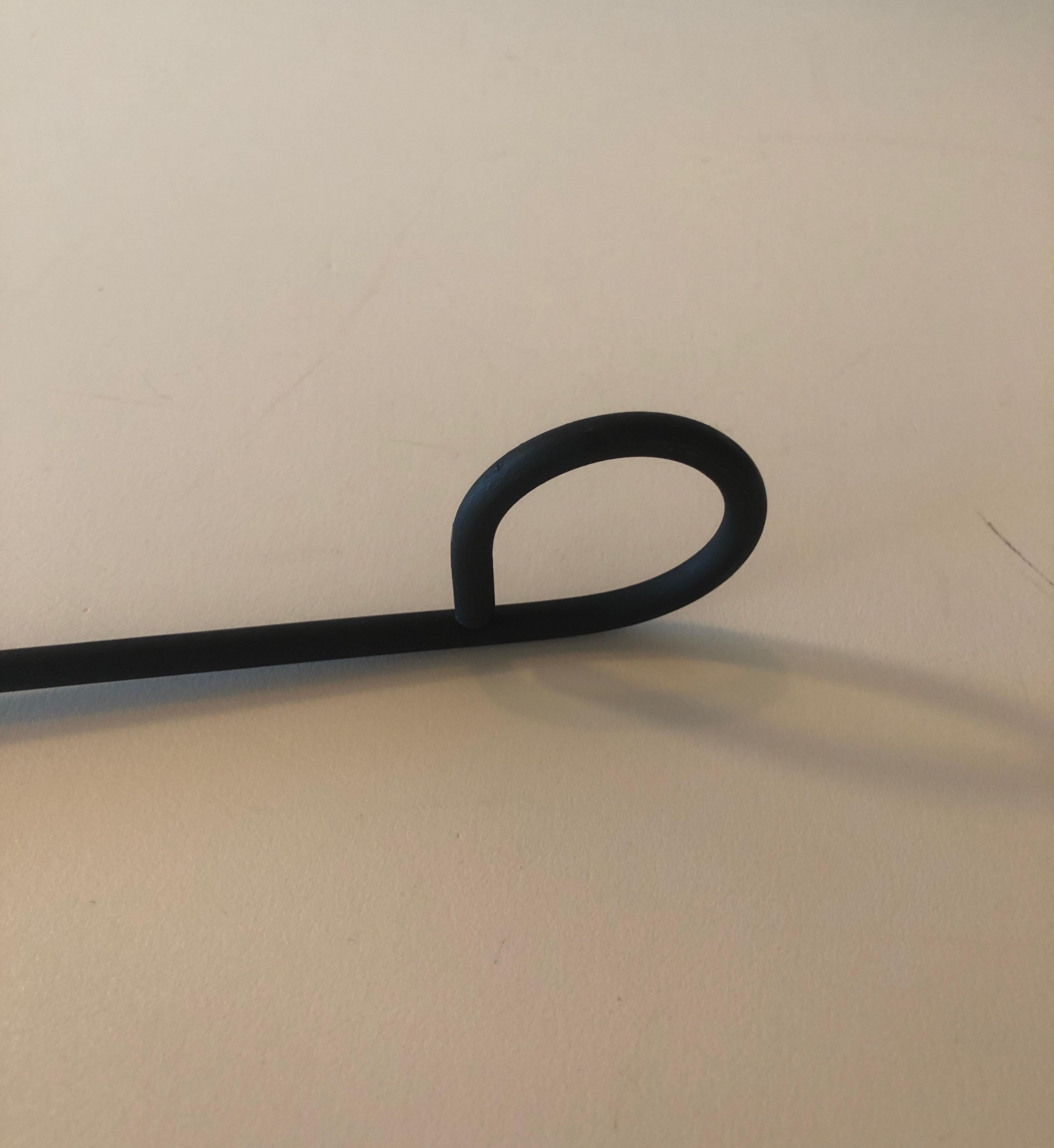 Arts and Crafts Vintage Black Iron Candle Snuffer