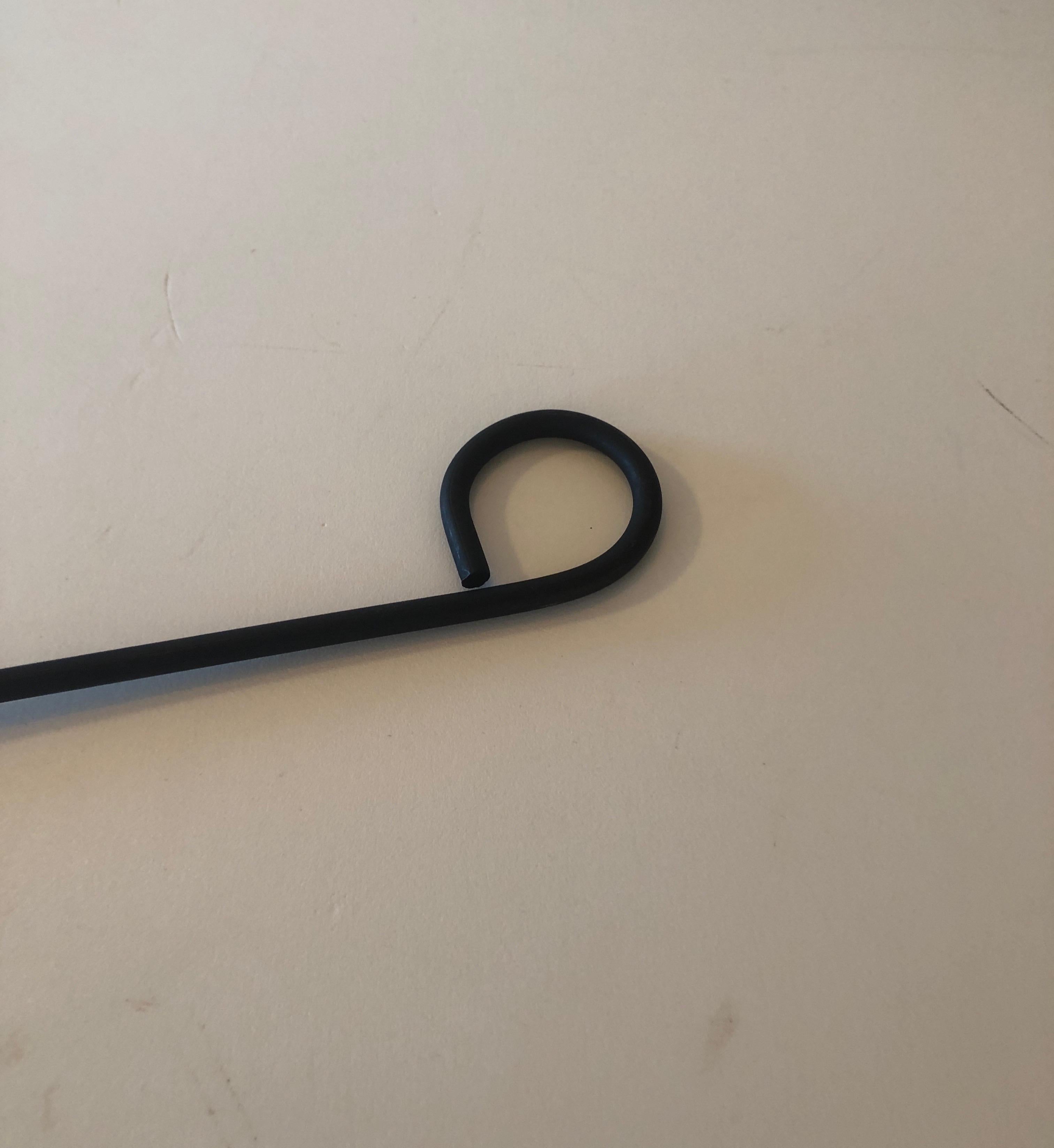 Hand-Crafted Vintage Black Iron Candle Snuffer