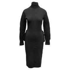 Robe pull noir vintage Jean Paul Gaultier en laine mélangée Taille IT 42