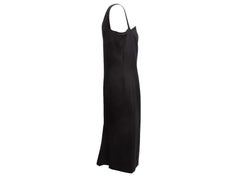 Vintage Black John Galliano Asymmetrical Neckline Dress Size US S