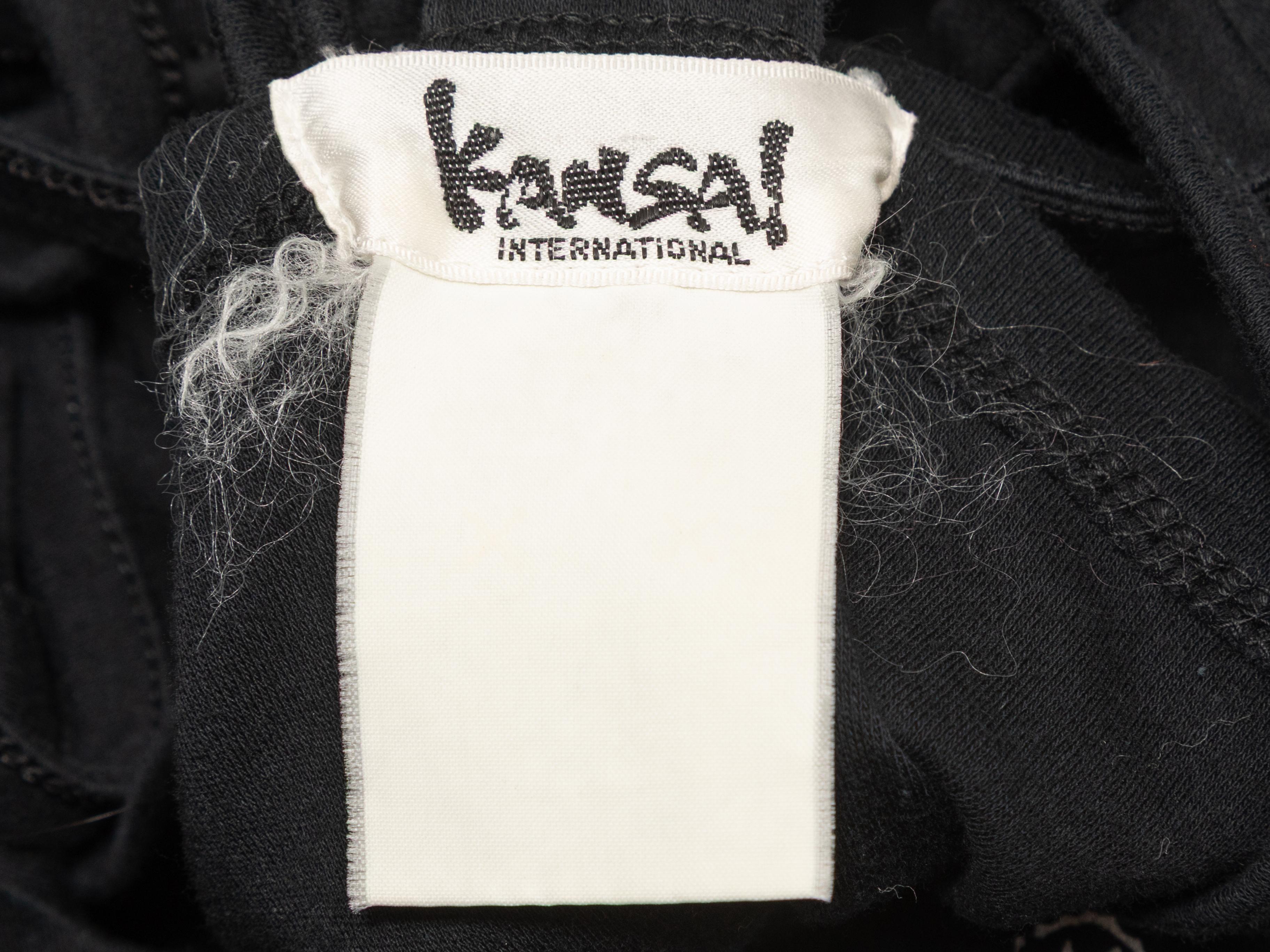Women's Vintage Black Kansai International Cutout Graphic Shirt Size US S For Sale