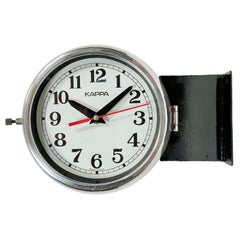 Retro Black Kappa Double-Sided Navy Wall Clock, 1980s
