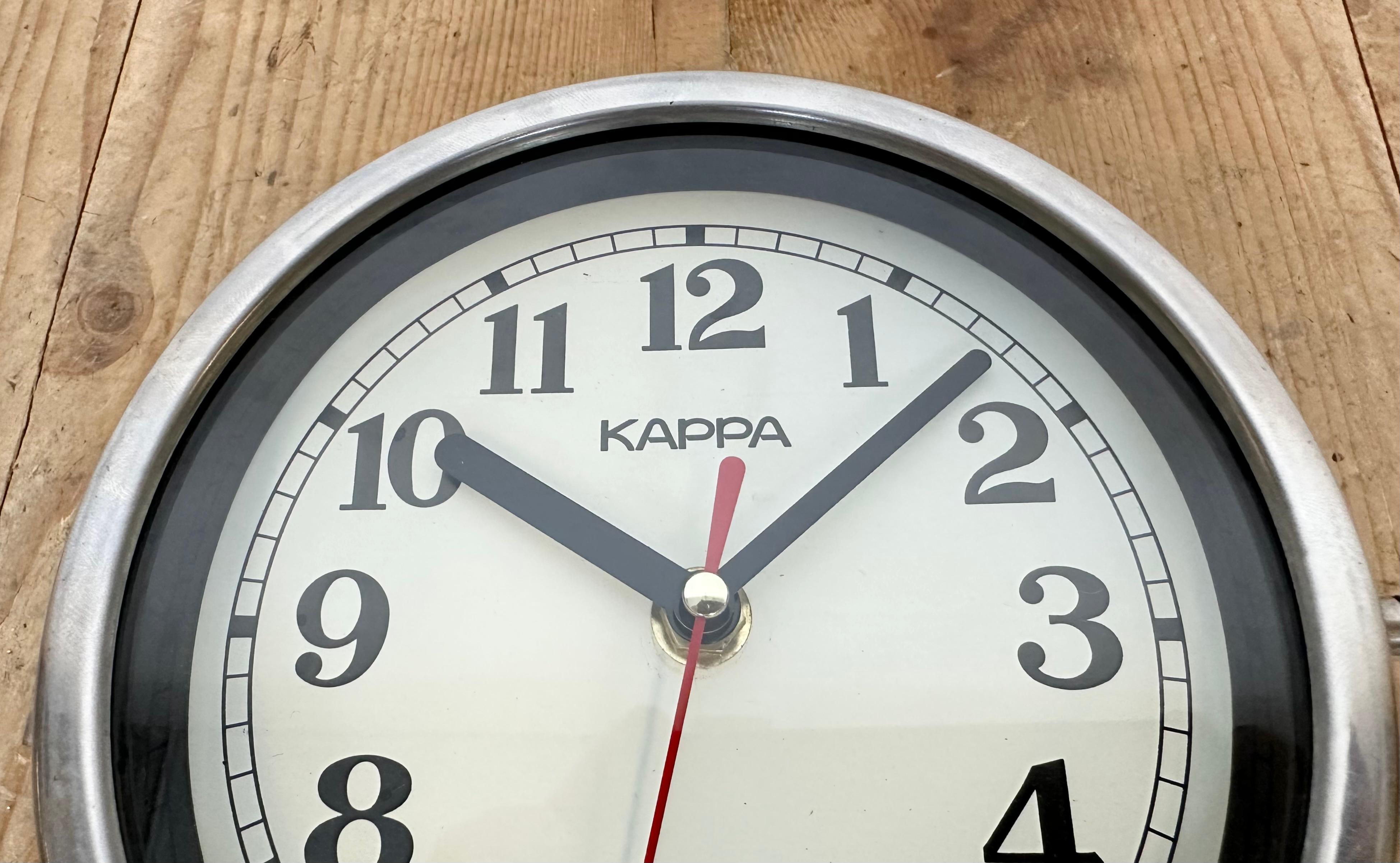 Vintage Black Kappa Maritime Wall Clock, 1980s For Sale 2