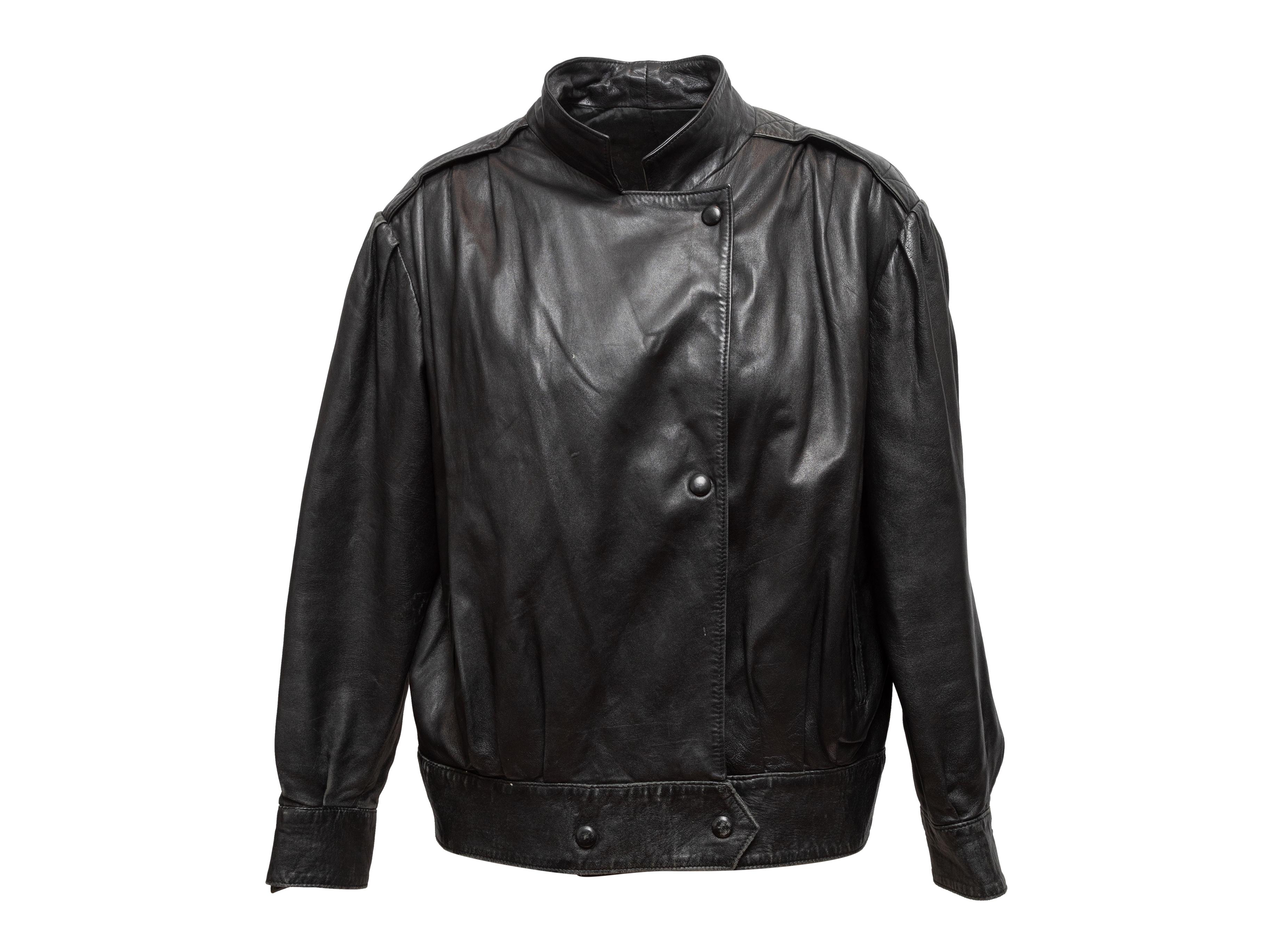 90s leather jacket mens