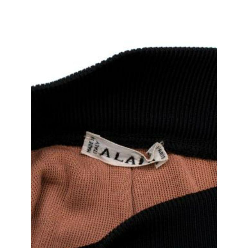 Vintage Black Knit Ruffled Mini Skirt For Sale 4