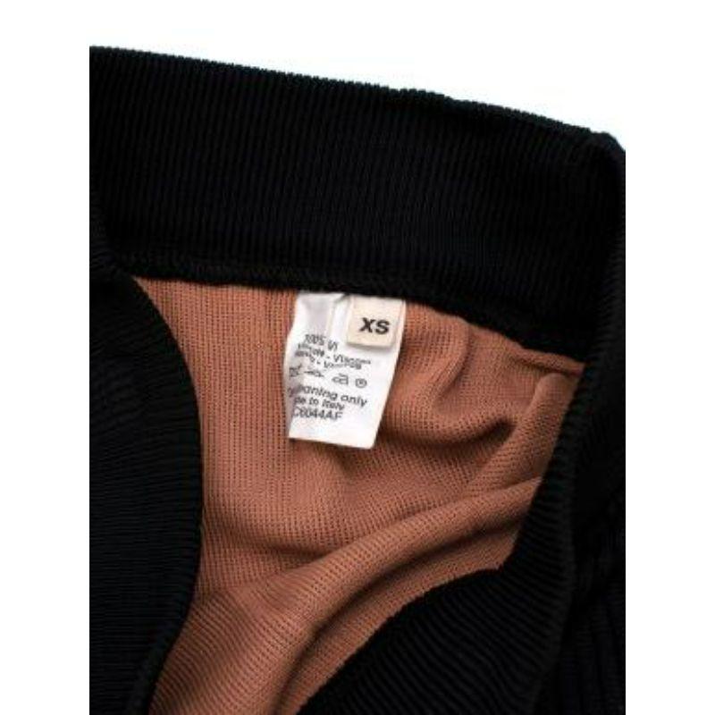 Vintage Black Knit Ruffled Mini Skirt For Sale 5