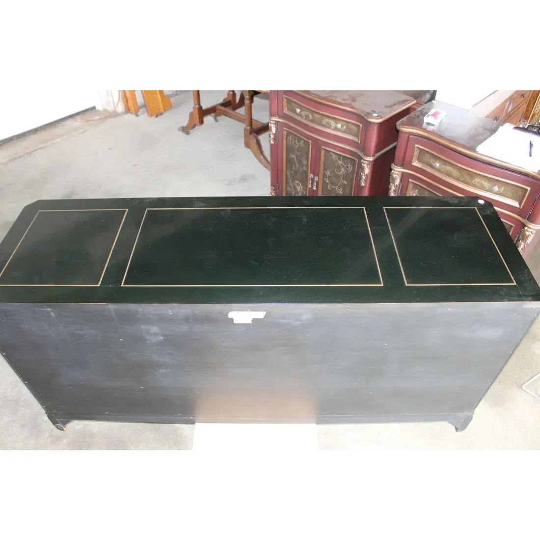 Aparador interior vintage lacado en negro Union National Estadounidense en venta