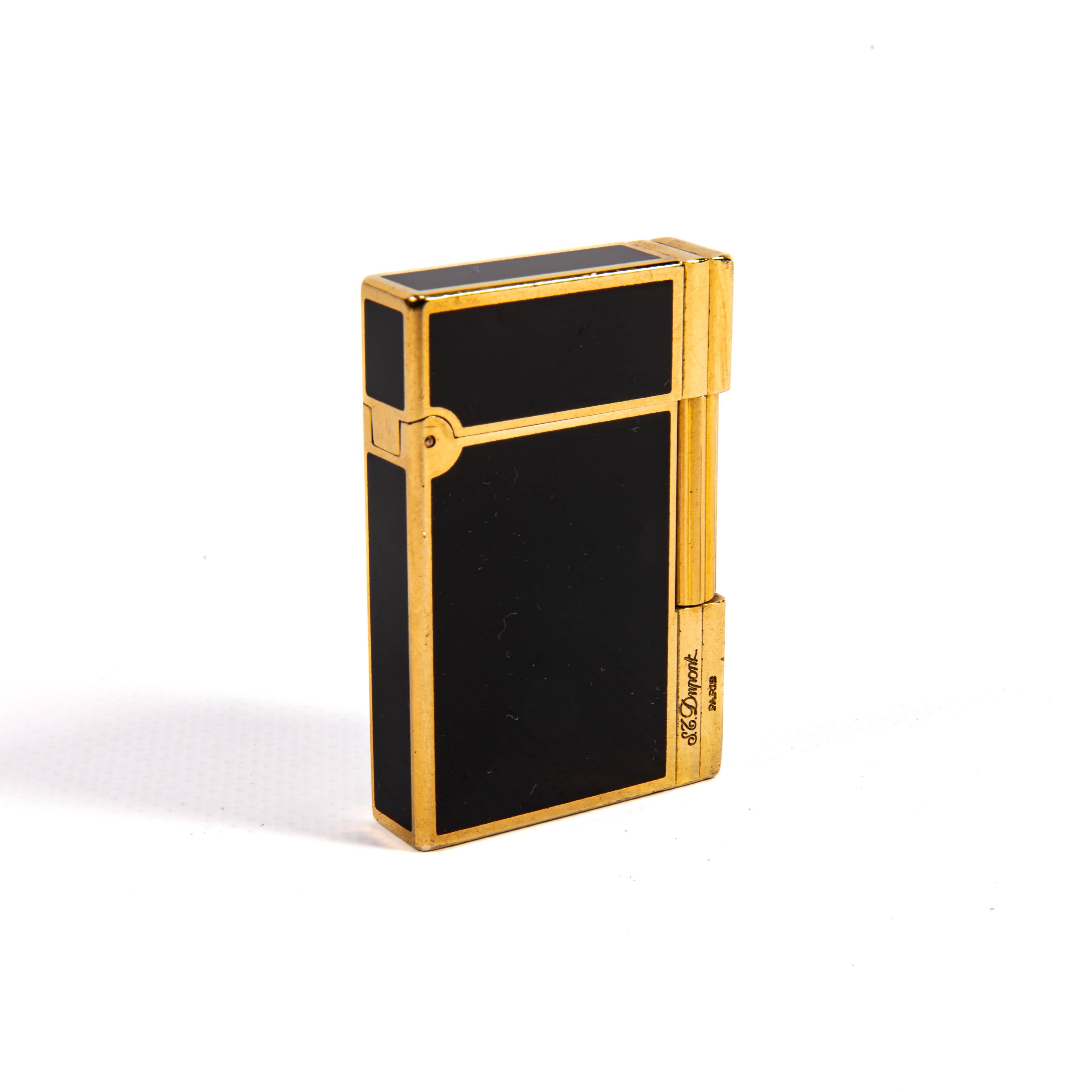 Vintage S.T. laccato nero. DUPONT Accendino Gatsby anni '90 in vendita 1