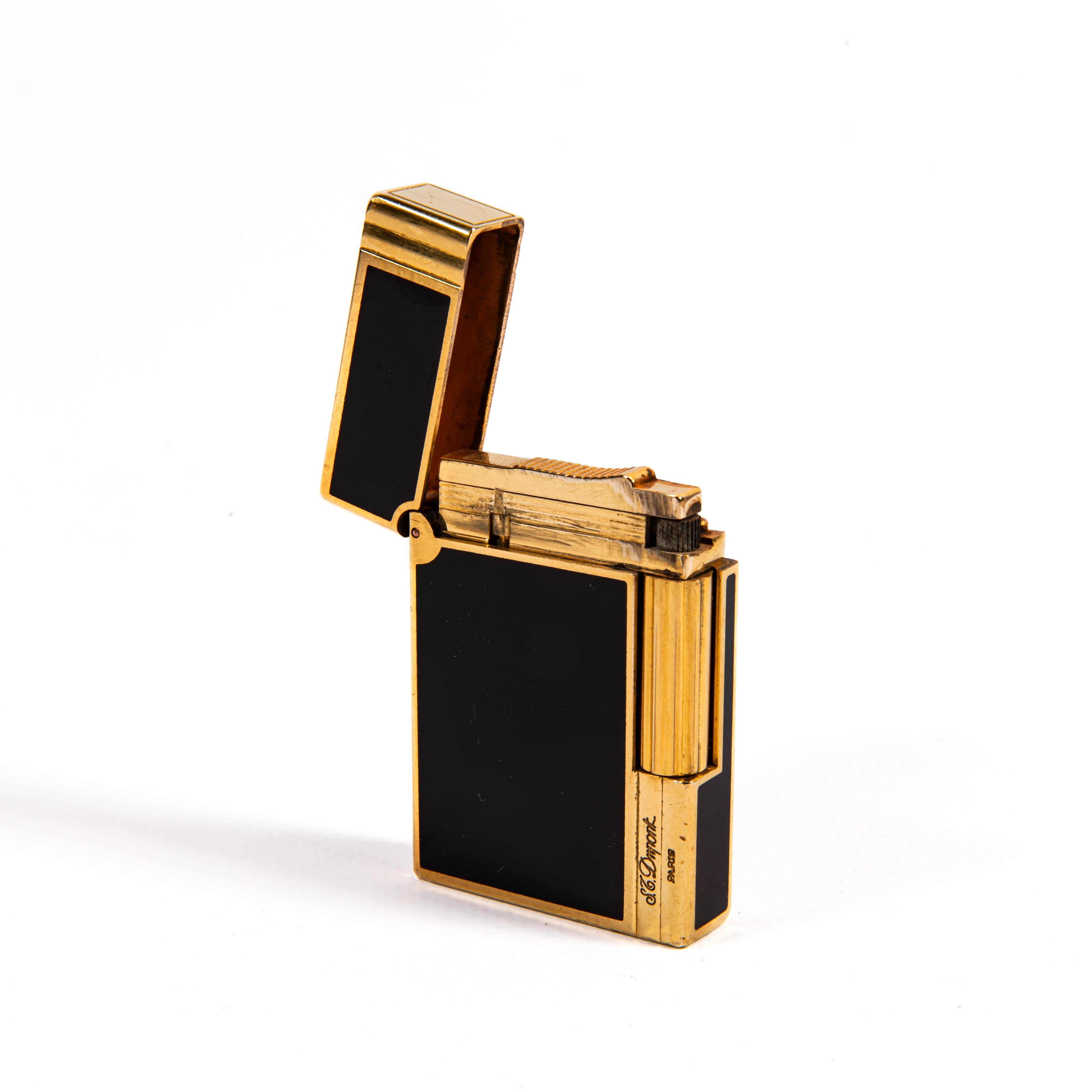 Vintage S.T. laccato nero. DUPONT Accendino Gatsby anni '90 in vendita 2