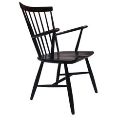 Used Black Lacquered Wood Windsor Chair by Ercolani for Ercol, 1970s