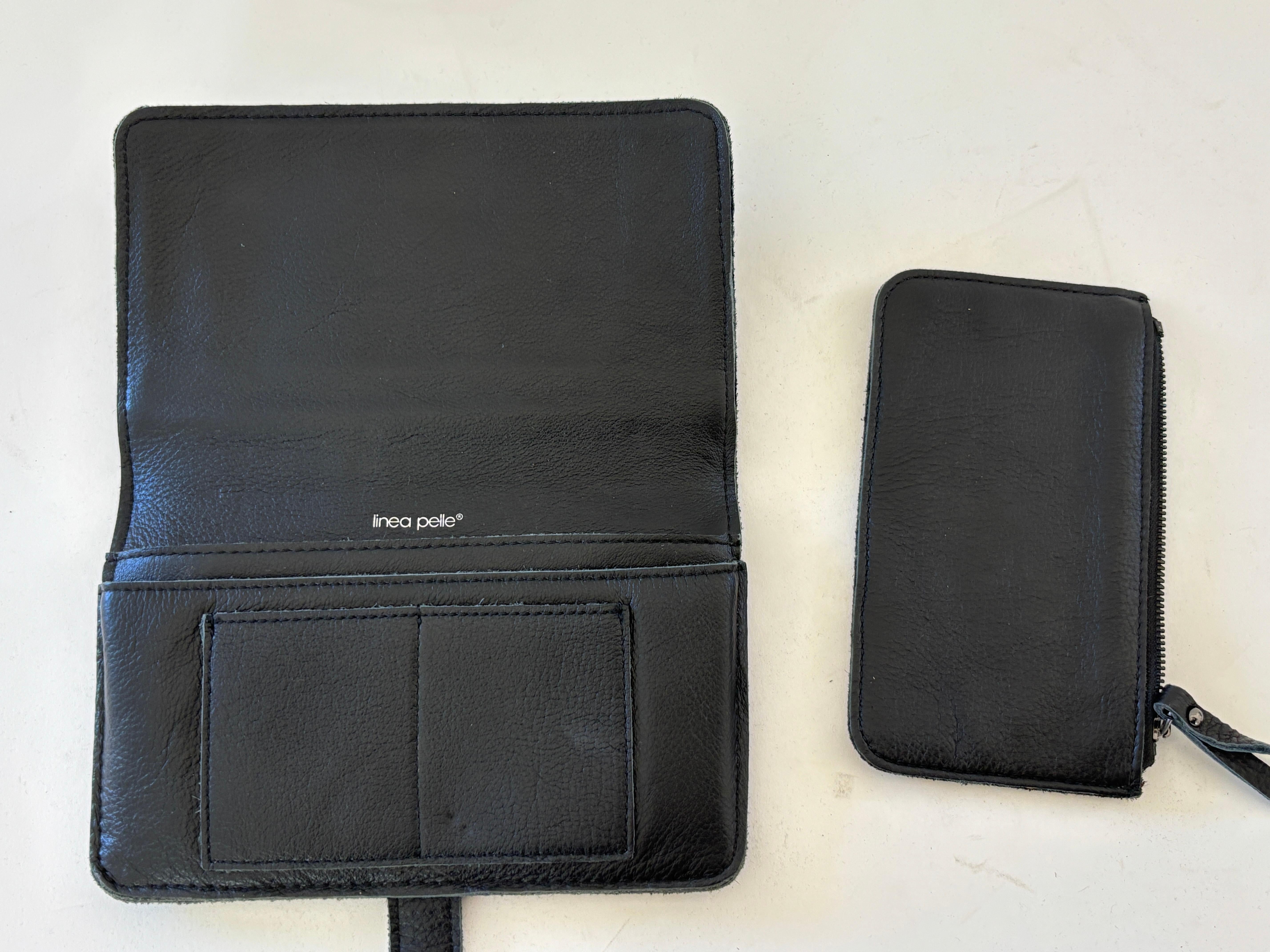 Cartera vintage Linea Pelle de piel negra y pelo de poni en Bueno estado para la venta en North Hollywood, CA