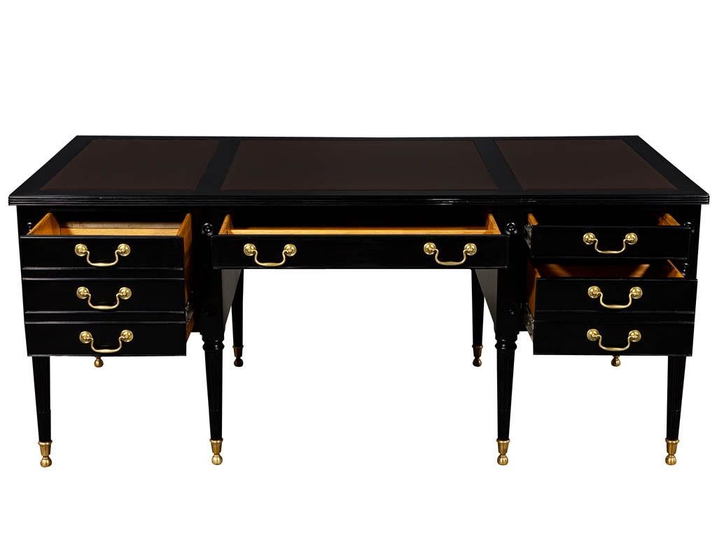 black vintage desk