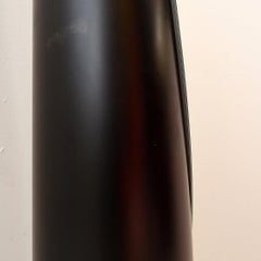 Vintage black Lipstick Floor Mirror Space age style - 1980s