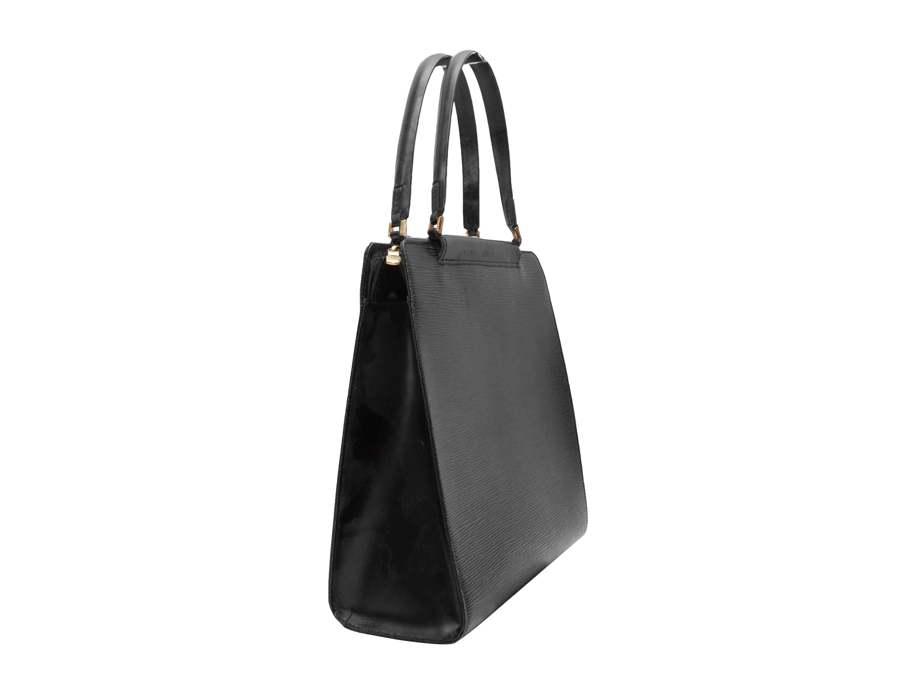 Vintage Black Louis Vuitton Epi Figari PM Handtasche (Schwarz) im Angebot