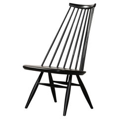 Vintage Black "Mademoiselle" Chair by Ilmari Tapiovaara for Asko