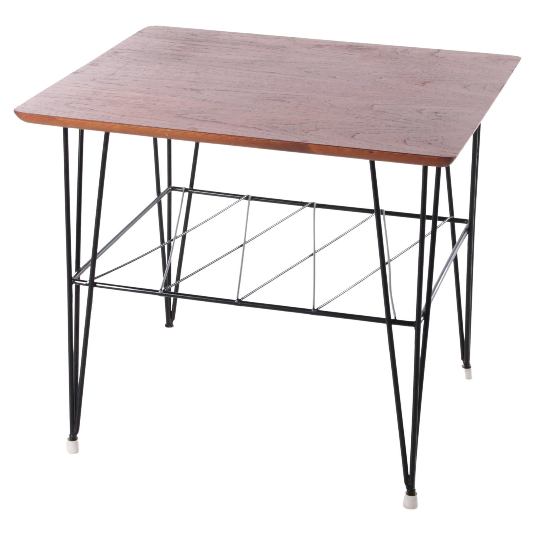 Vintage Black Metal String Coffee Table from Sweden, 1960 For Sale at  1stDibs