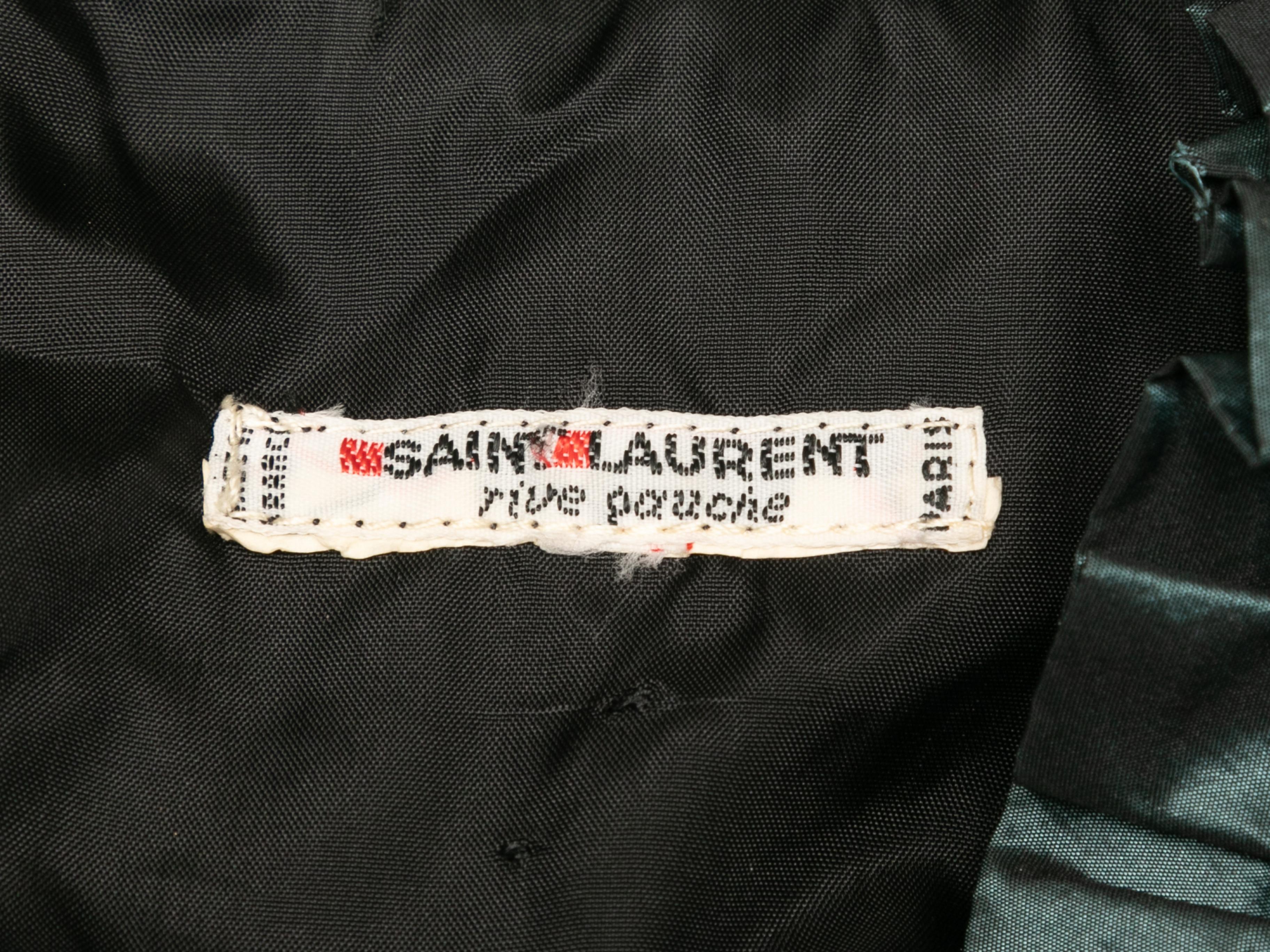 Vintage Schwarz & Multicolor Saint Laurent 1976 Russische Kollektion Bluse Größe US  im Angebot 1