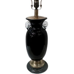 Vintage Black Murano Lamp
