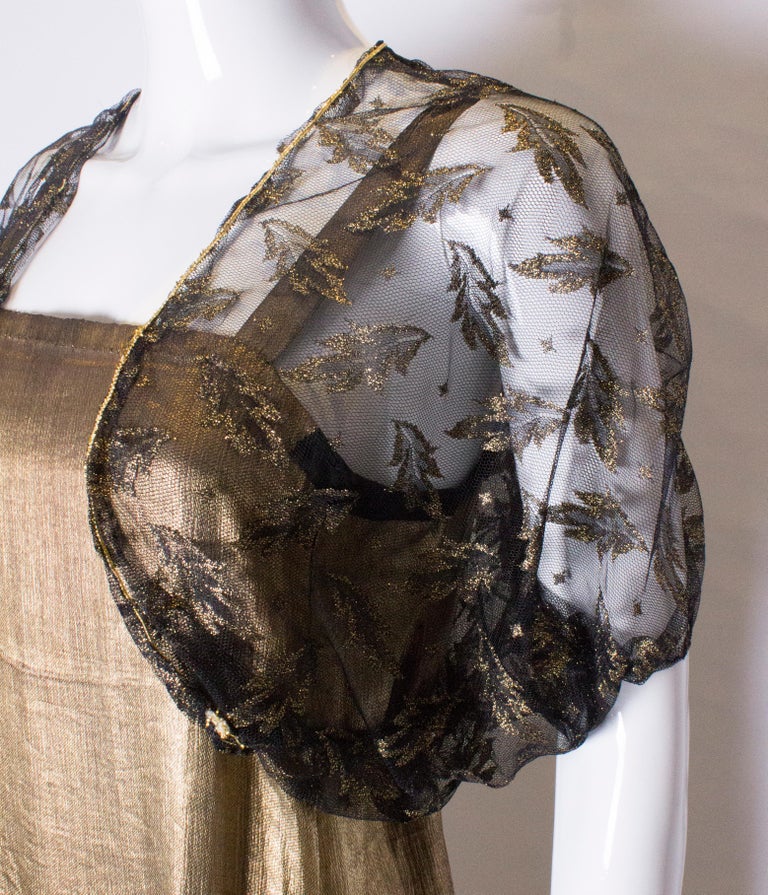 Vintage Black Net Bolero with Gold Detail For Sale at 1stDibs gold bolero