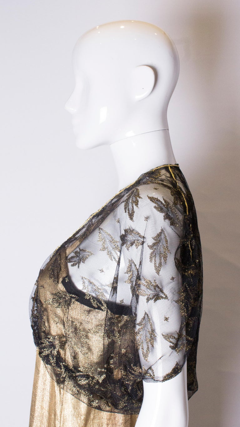 Vintage Black Net Bolero with Gold Detail For Sale at 1stDibs gold bolero