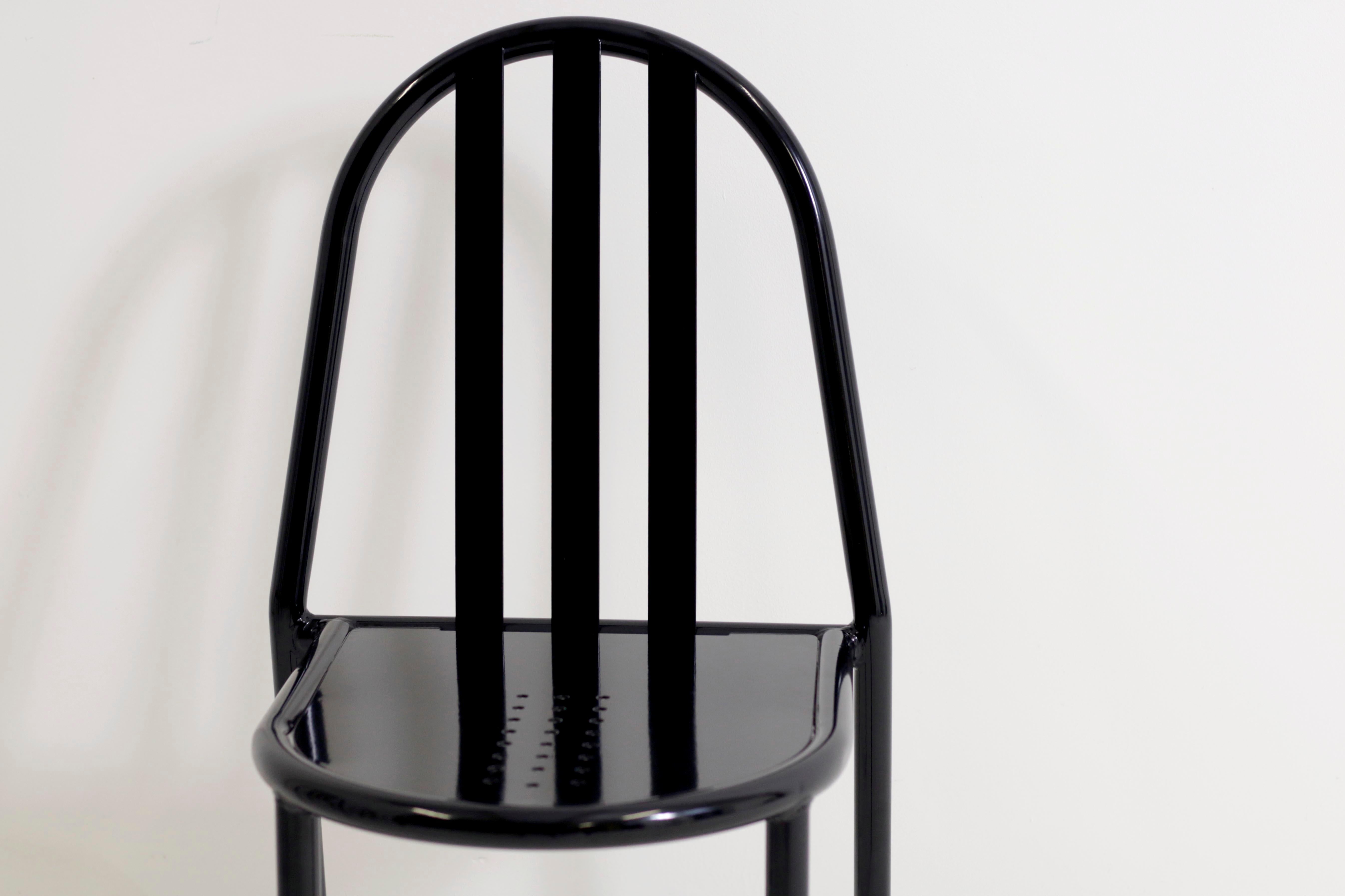 Schwarze Vintage-Stühle Nr. 222 von Robert Mallet Stevens, Vintage im Zustand „Hervorragend“ im Angebot in London, GB
