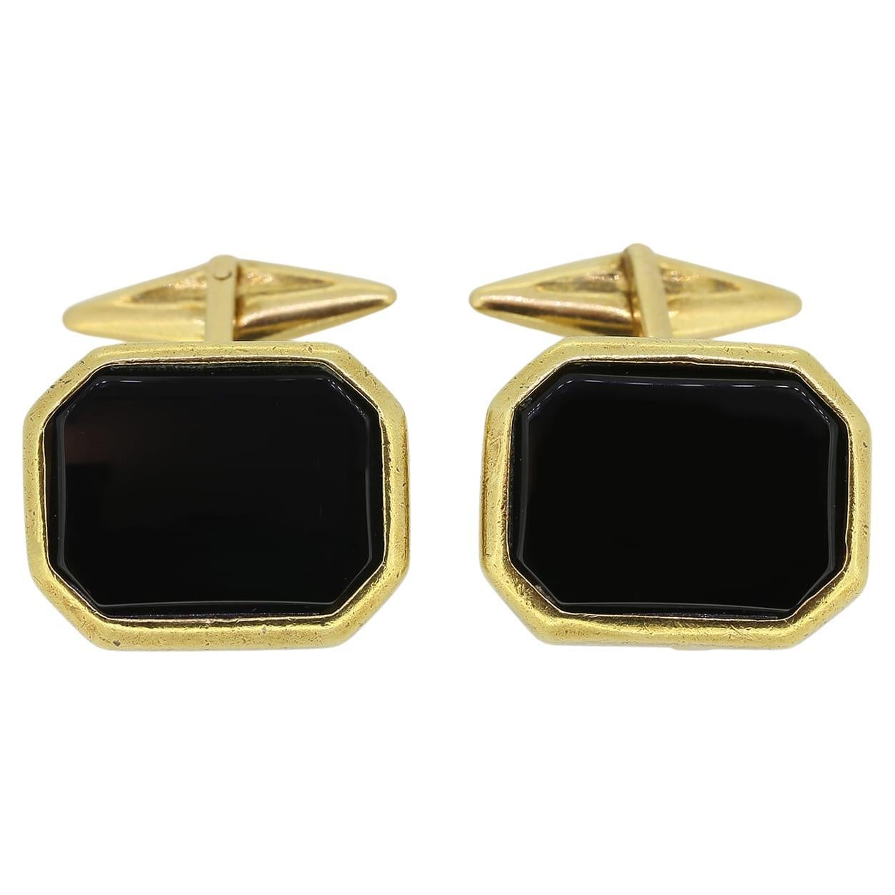 Vintage Black Onyx Cufflinks