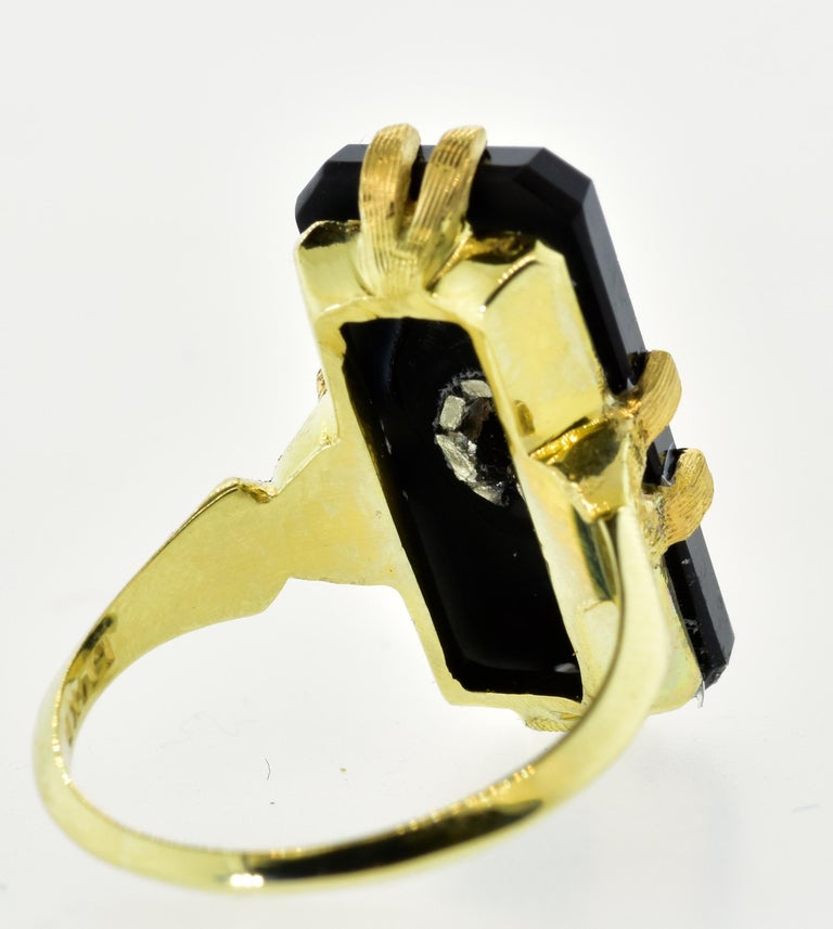 Vintage black onyx rings cheap circa 1950 and 1960s