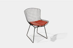 Chaise Harry Bertoia originale de Knoll International, 1950, assise rouge