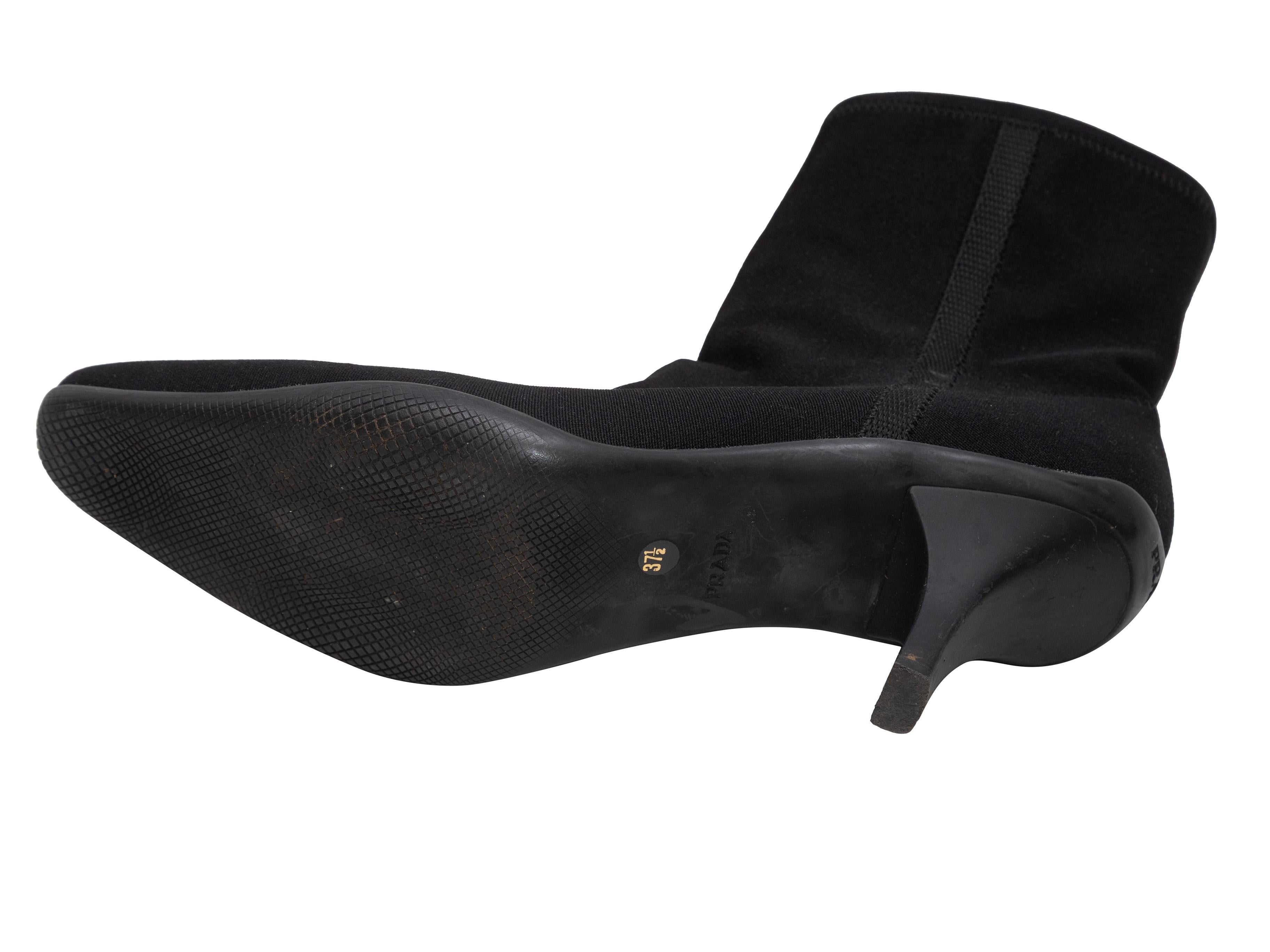 Vintage By Nero Stivaletti Prada in Neoprene Taglia 37.5 in vendita 1
