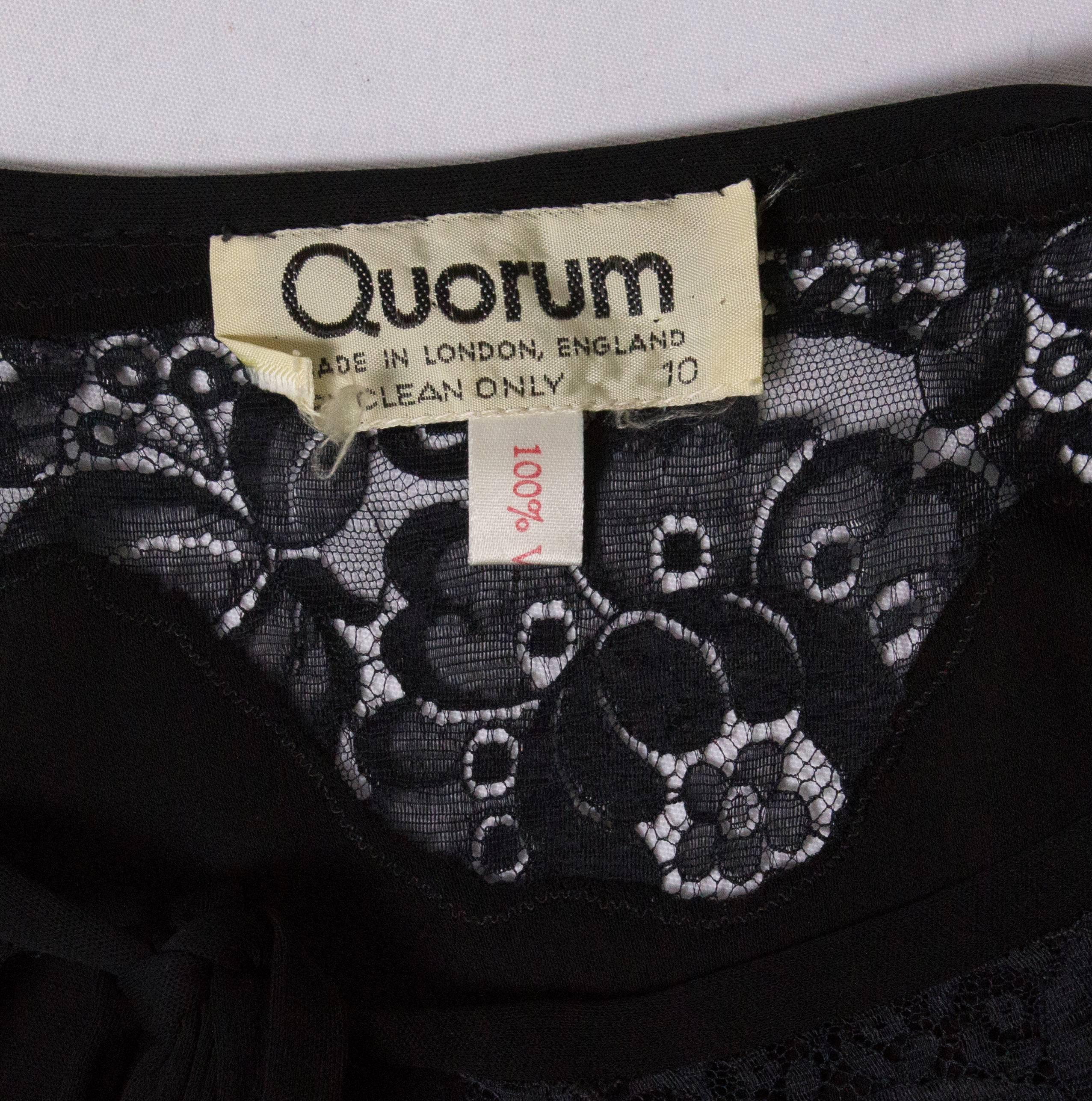 Vintage Black Quorum Dress For Sale 5