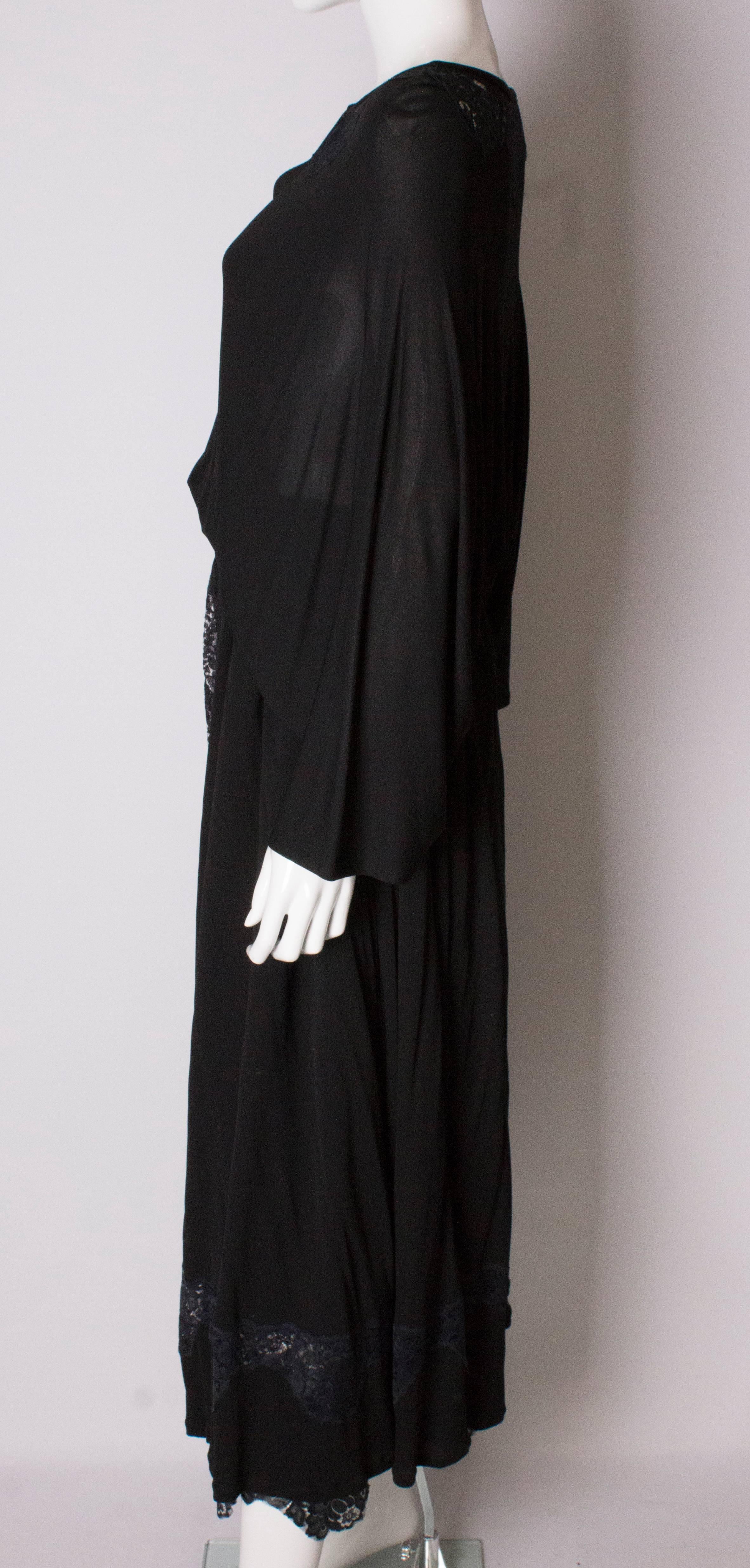 Vintage Black Quorum Dress For Sale 2