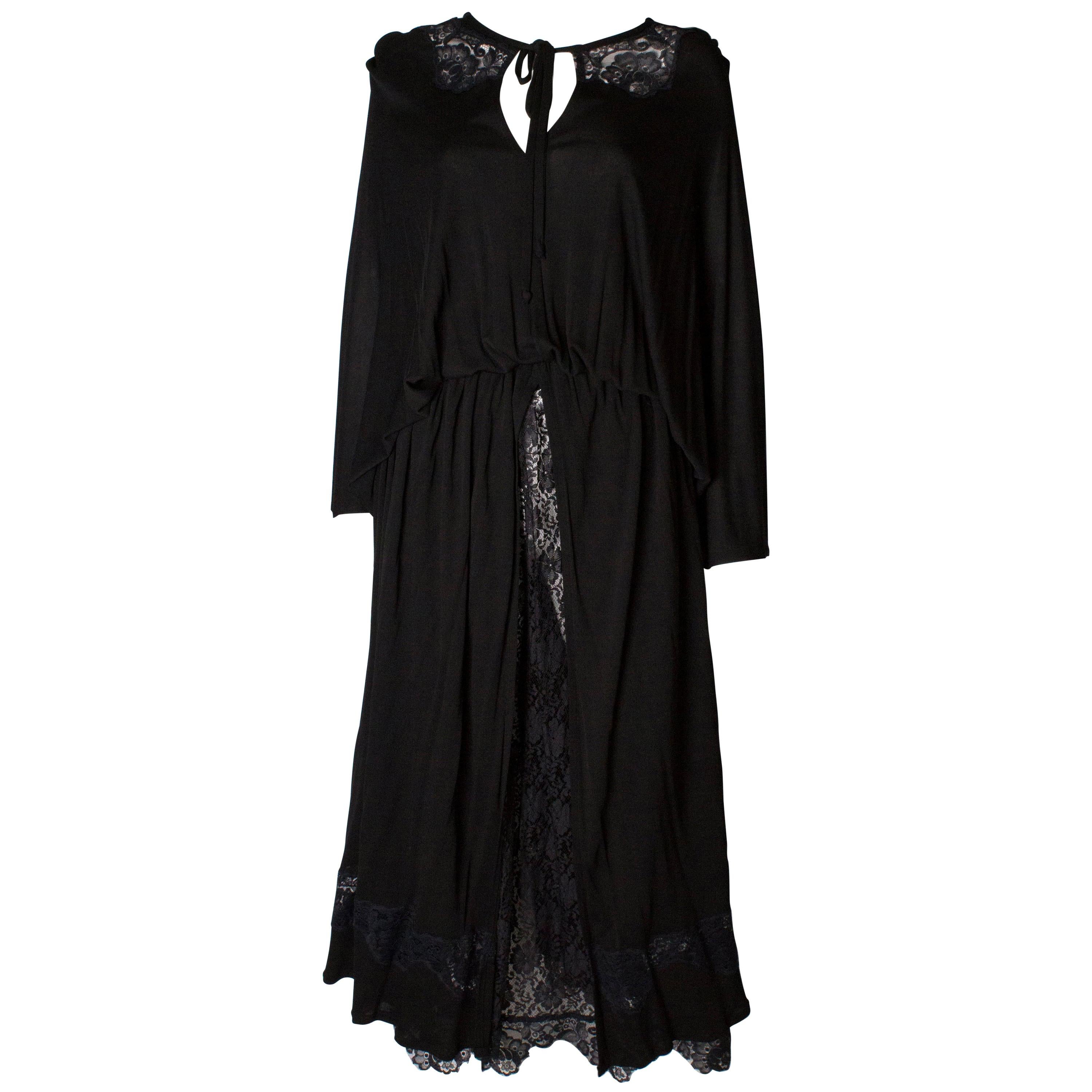 Vintage Black Quorum Dress For Sale
