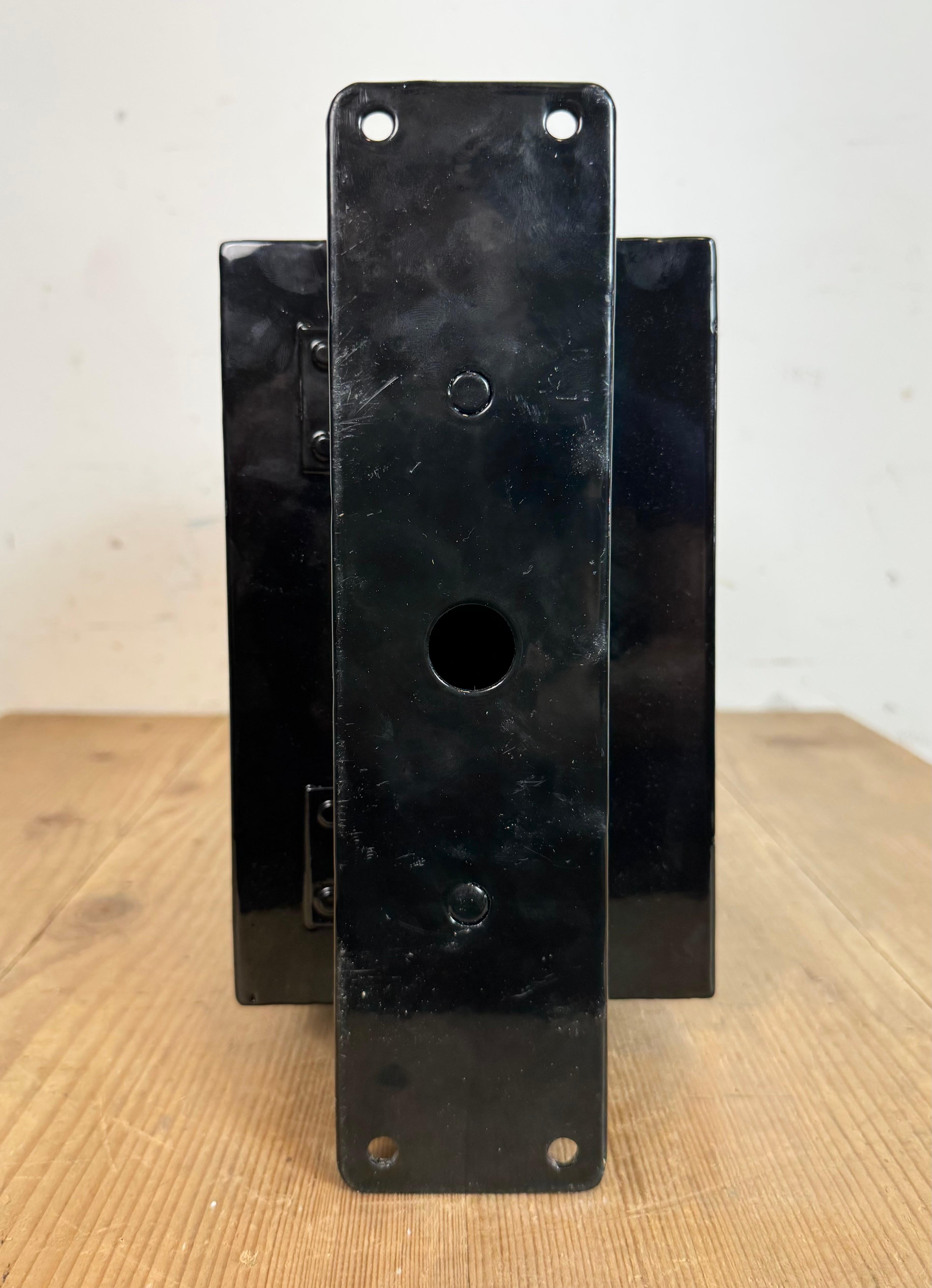 Vintage Black Seiko Maritime Double-Sided Wall Clock, 1970s For Sale 4