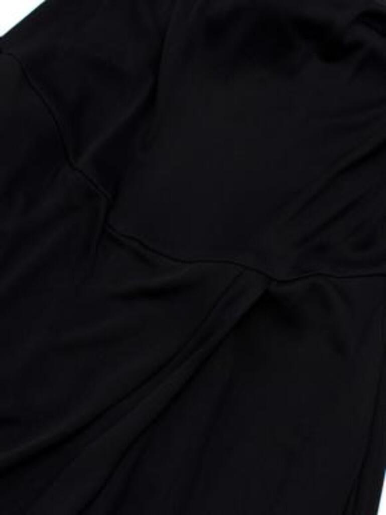 vintage black silk sleeveless long dress For Sale 2