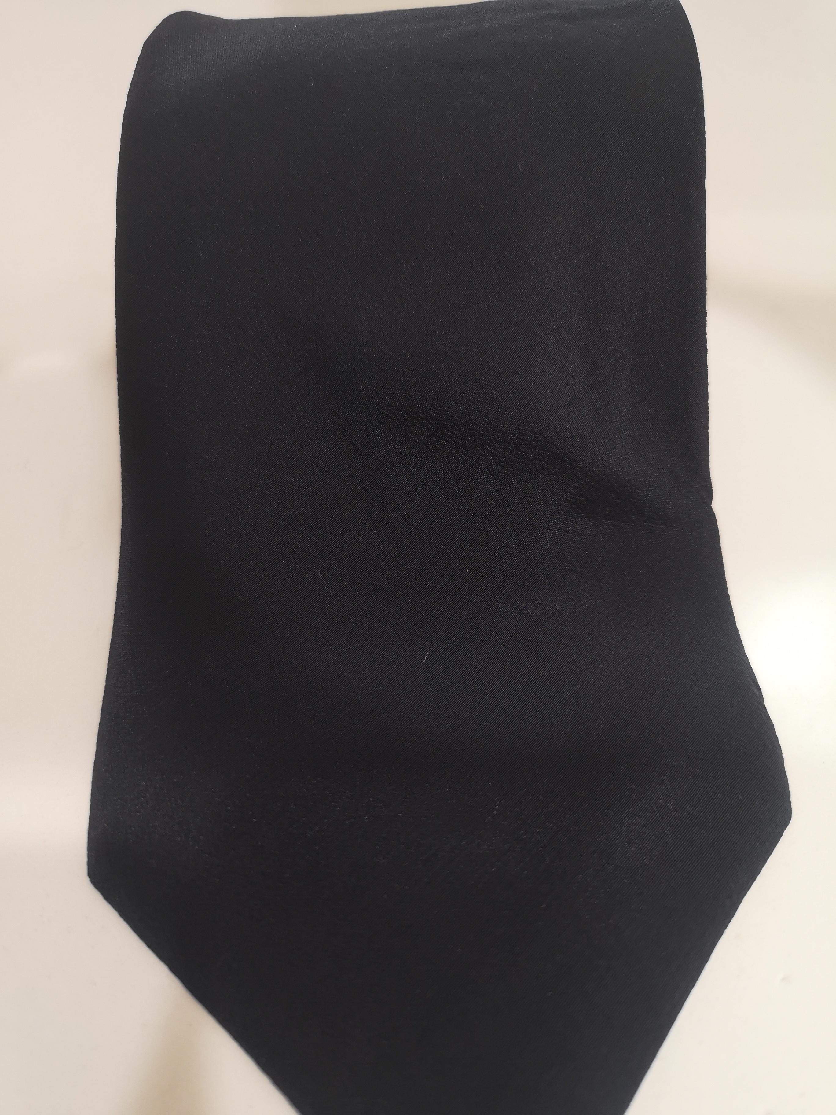 Black Vintage black silk tie