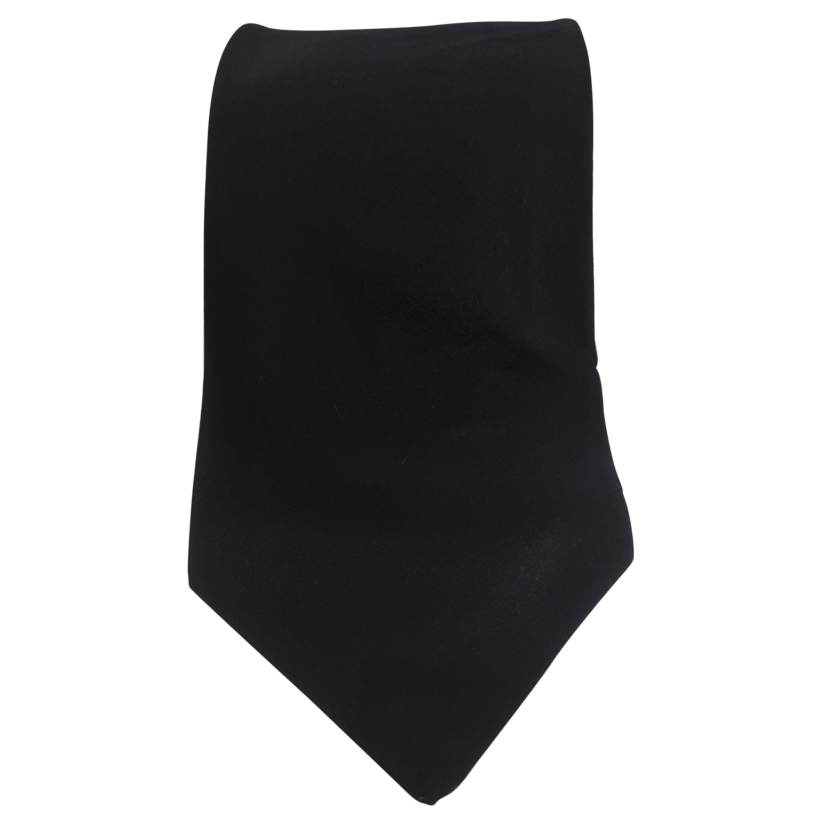 Vintage black silk tie