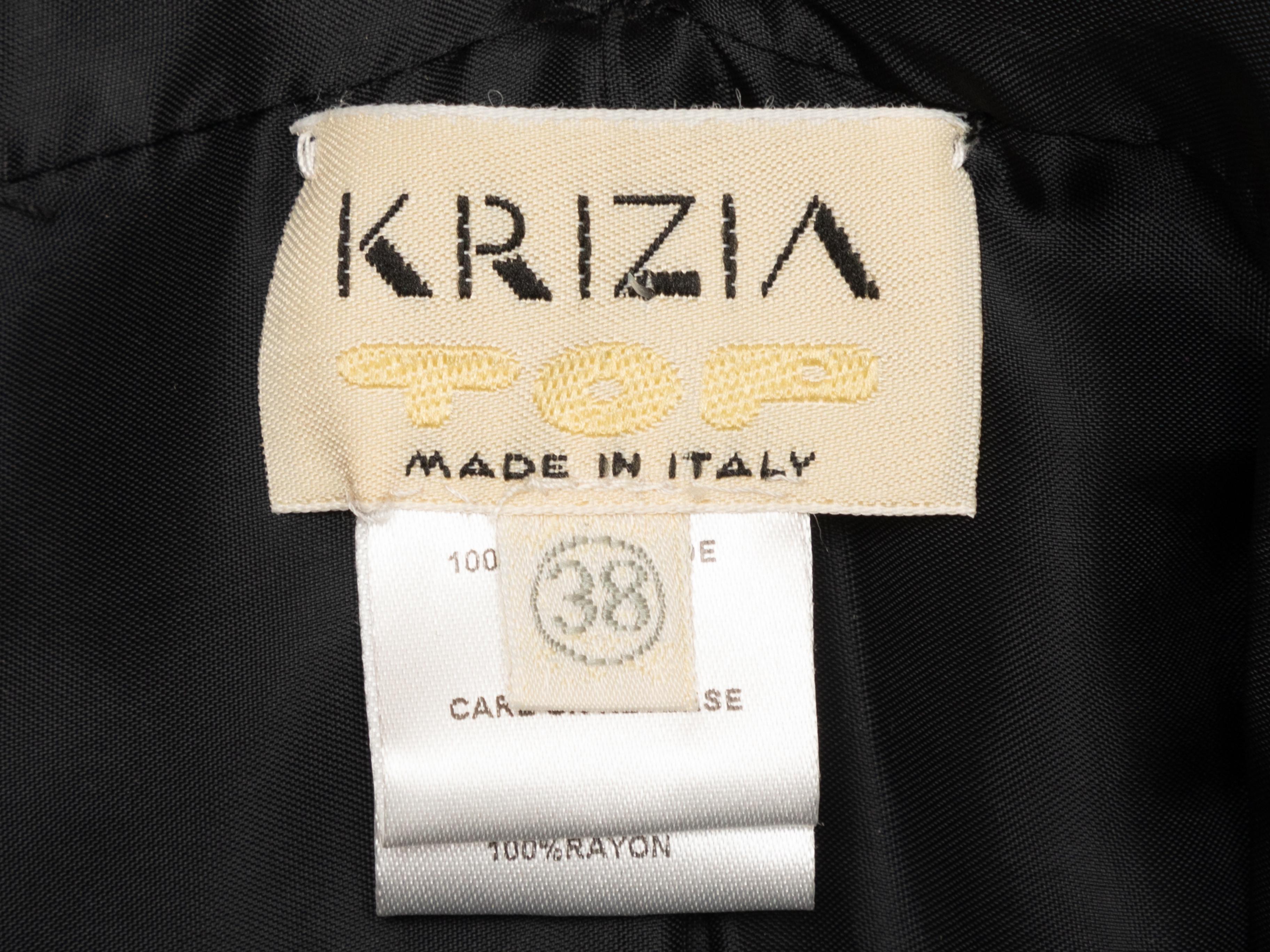 Vintage Krizia 80er Jahre Mesh Blasenkleid in Schwarz & Silber im Zustand „Gut“ im Angebot in New York, NY