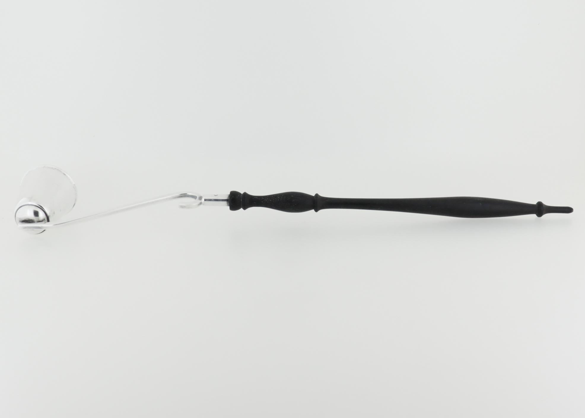 20th Century Vintage Black, Starr, & Gorham Sterling Silver Candle Snuffer with Wooden Handle