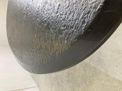 Vintage Black Stone Coffee Table, 1980s