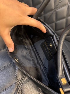 Vintage Black Suede Salvatore Ferragamo Shoulder Pochette