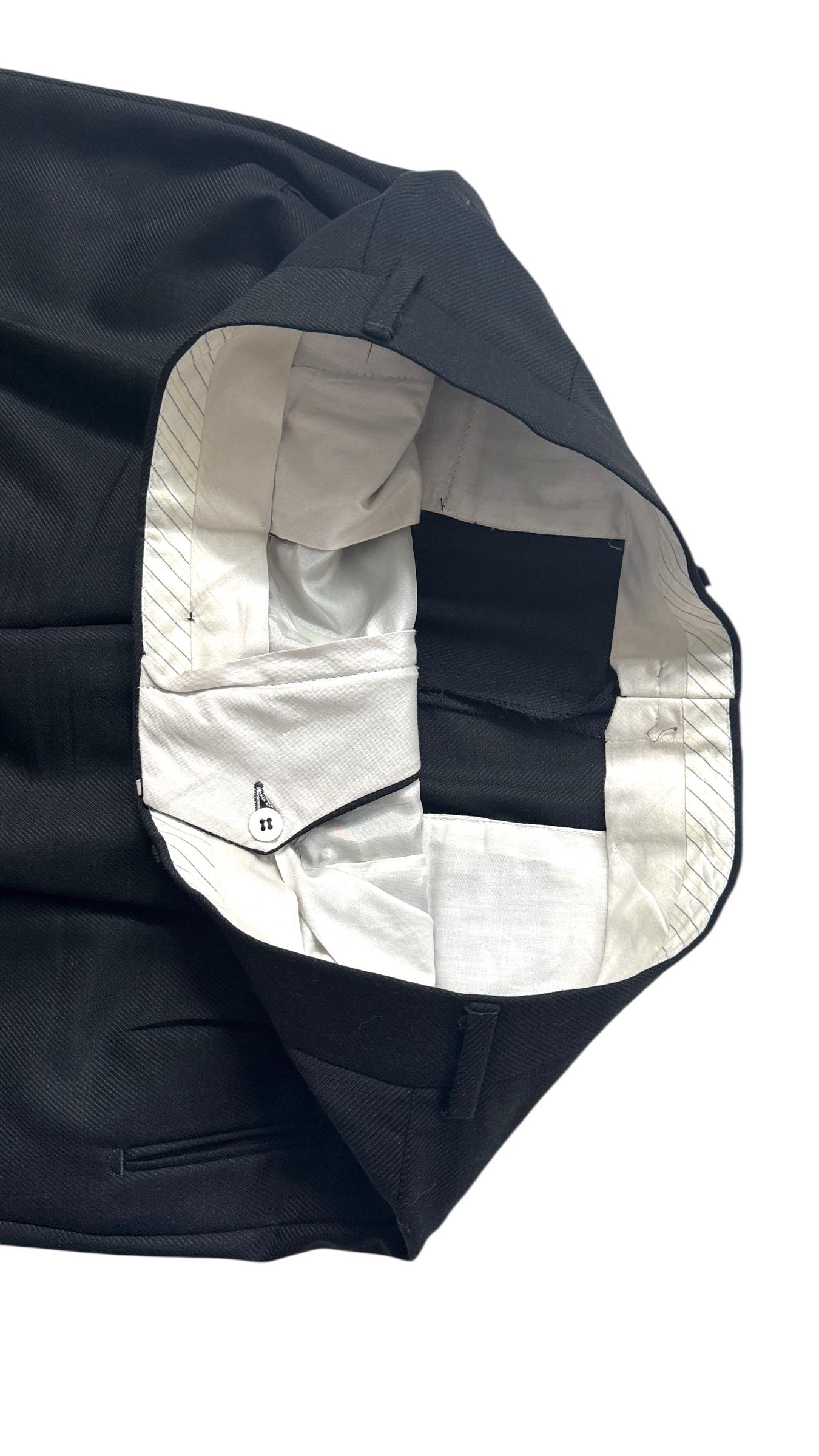 Traje negro vintage de Ermenegildo Zegna 'Tindari' - ¡Sin derechos de importación! en venta 8