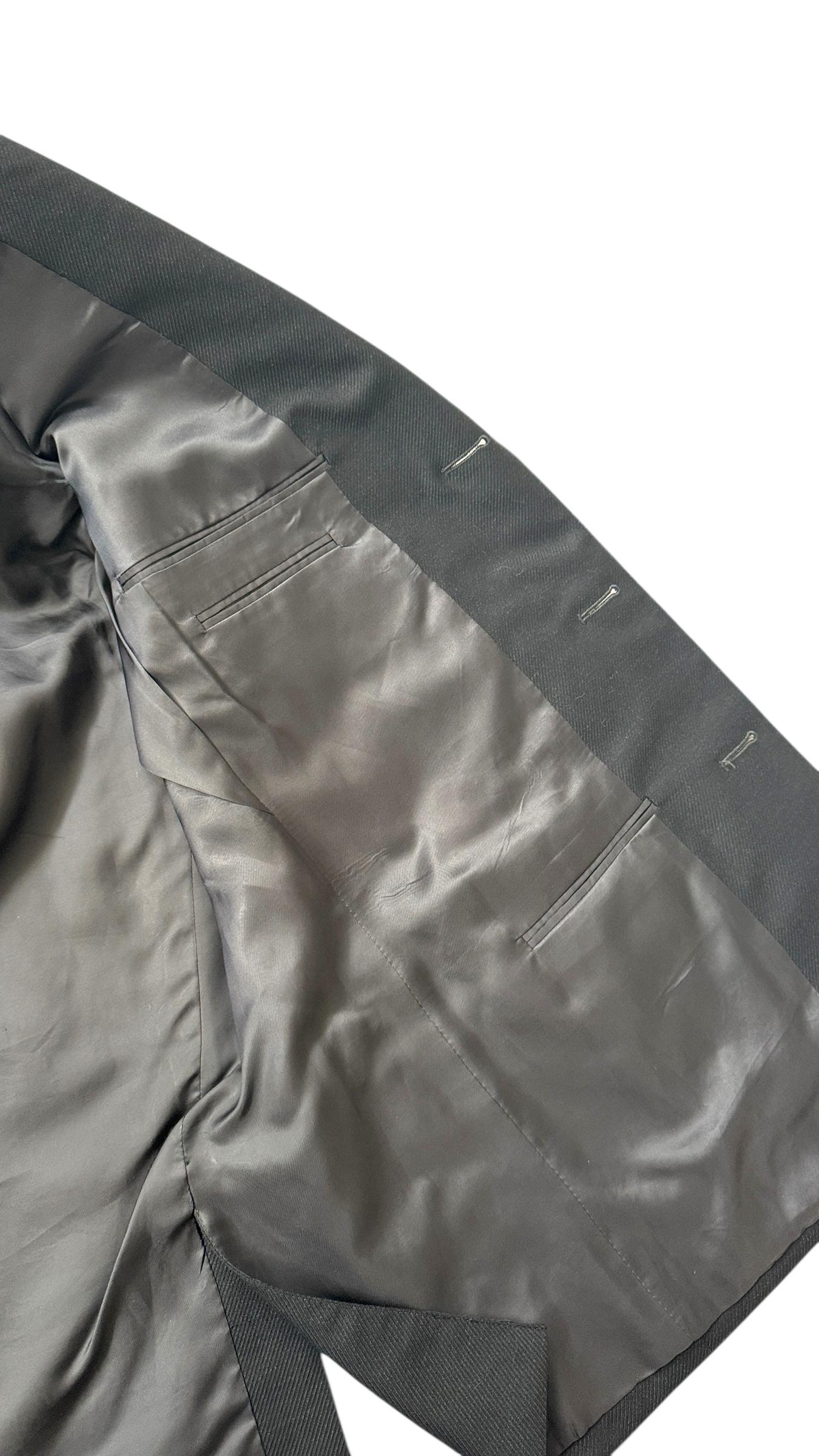 Traje negro vintage de Ermenegildo Zegna 'Tindari' - ¡Sin derechos de importación! en venta 1