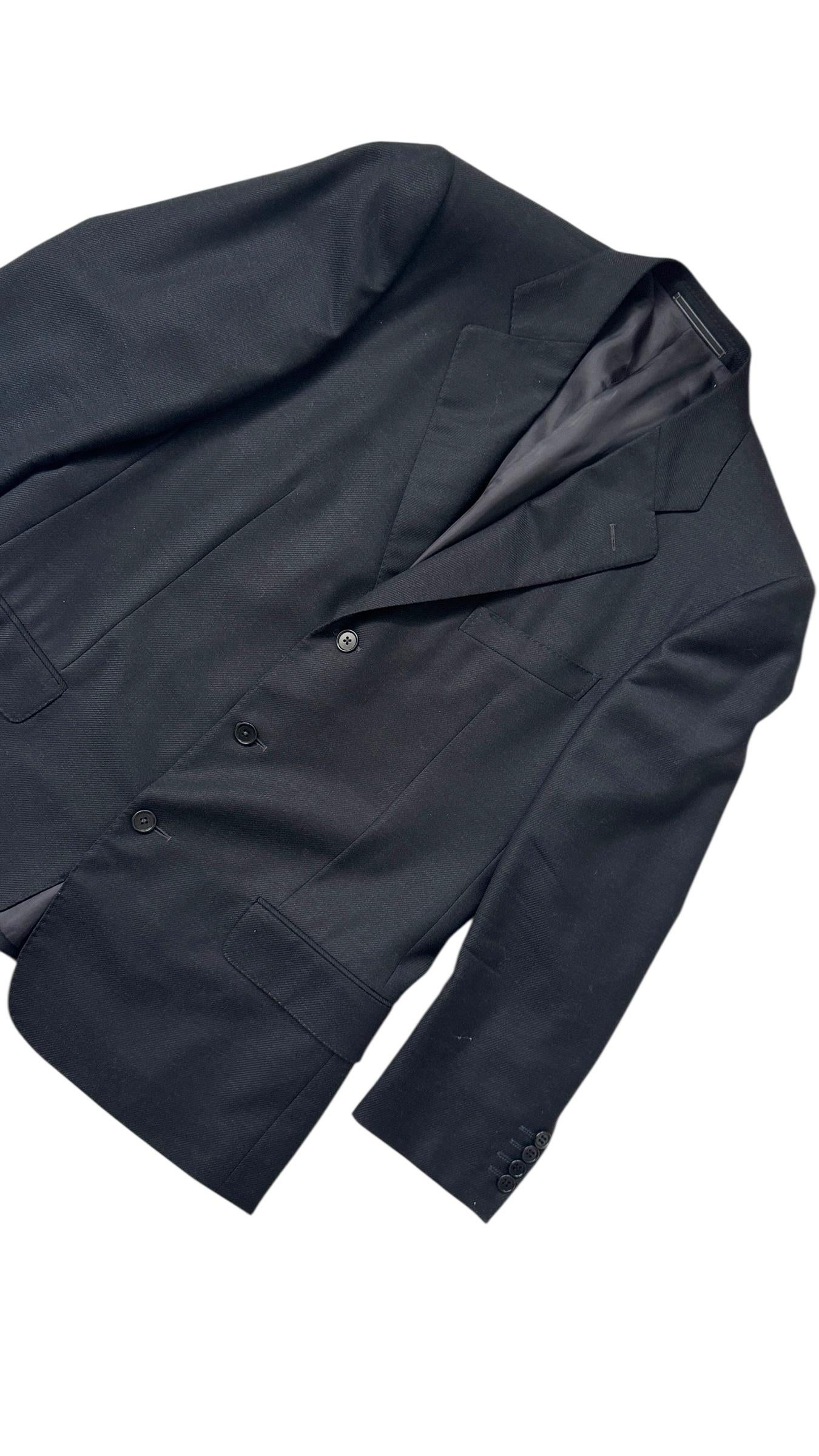 Traje negro vintage de Ermenegildo Zegna 'Tindari' - ¡Sin derechos de importación! en venta 3